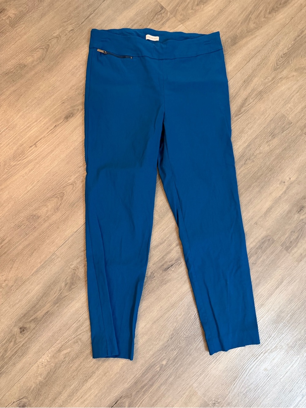 Van Heusen Women's Slim Ponte Ankle Pants in Deep Teal